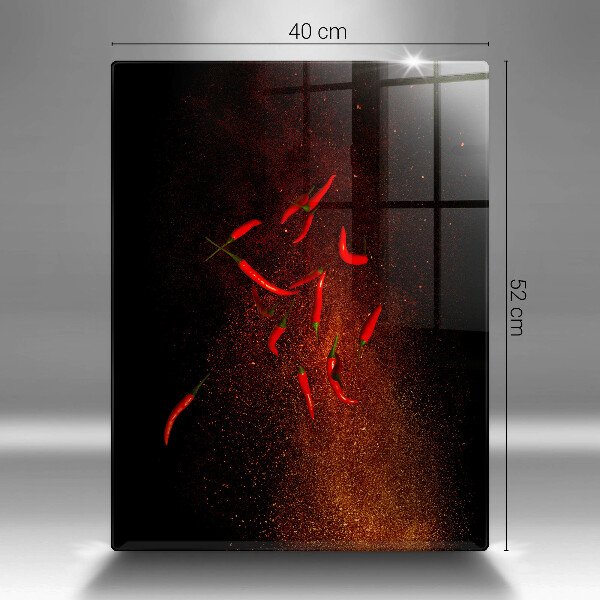 Płyta ochronna na indukcję Ostre papryczki chili