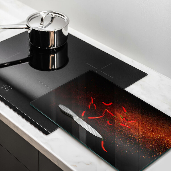 Płyta ochronna na indukcję Ostre papryczki chili