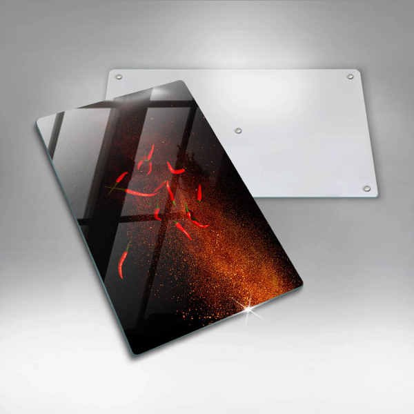 Płyta ochronna na indukcję Ostre papryczki chili