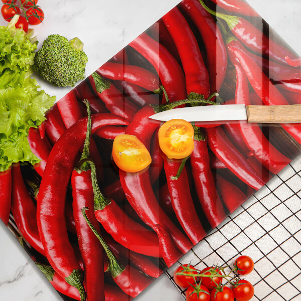 Osłona ściany przy kuchence gazowej Ostre chili papryki