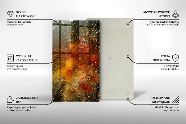 Osłona na ścianę w kuchni Kolorowe przyprawy