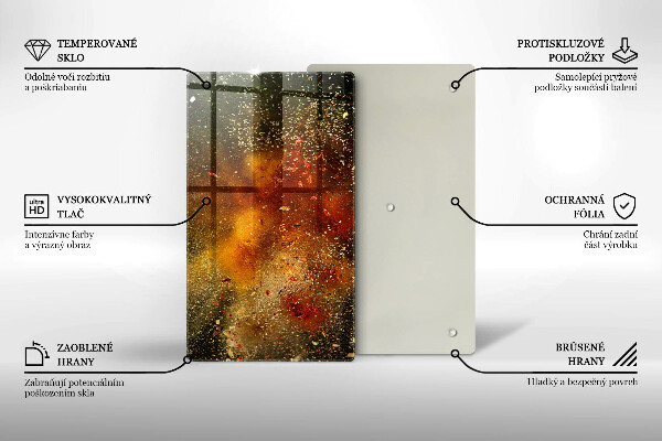 Osłona na ścianę w kuchni Kolorowe przyprawy