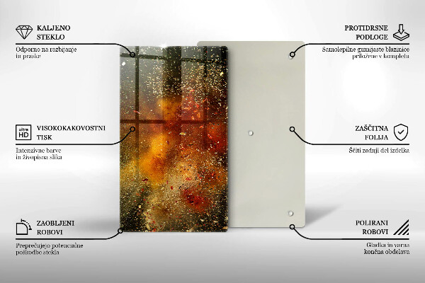 Osłona na ścianę w kuchni Kolorowe przyprawy