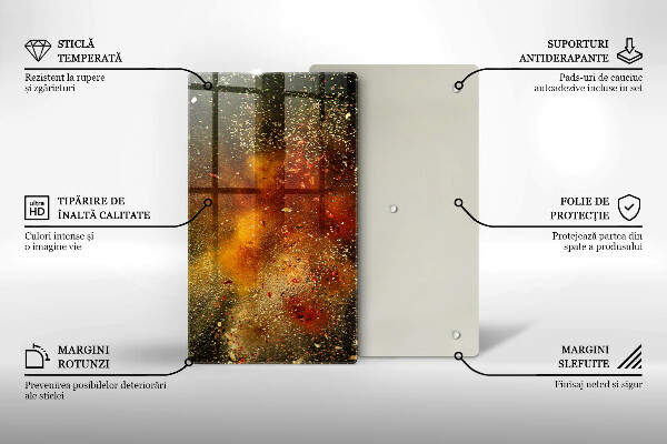 Osłona na ścianę w kuchni Kolorowe przyprawy