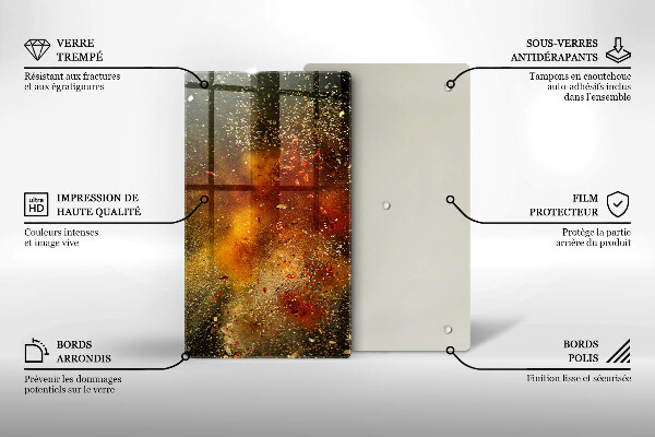 Osłona na ścianę w kuchni Kolorowe przyprawy