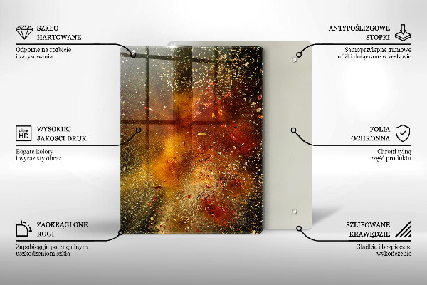 Osłona na ścianę w kuchni Kolorowe przyprawy