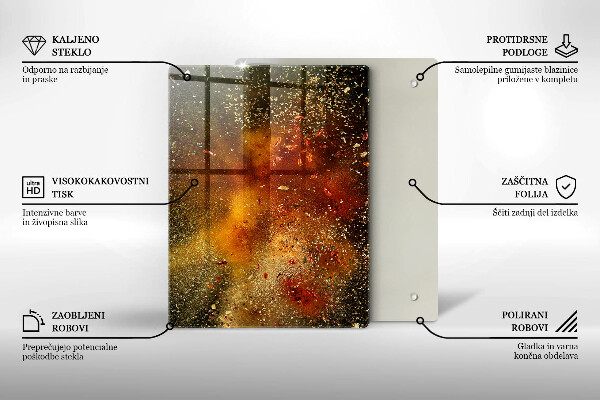 Osłona na ścianę w kuchni Kolorowe przyprawy