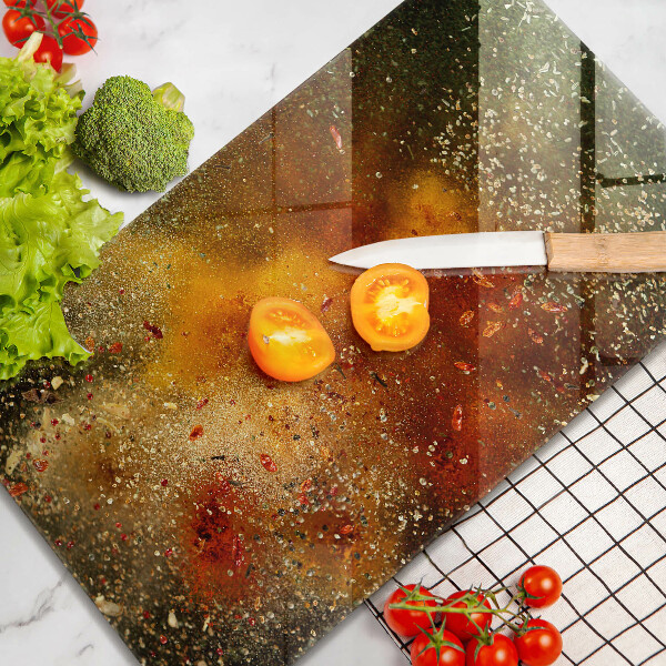 Osłona na ścianę w kuchni Kolorowe przyprawy