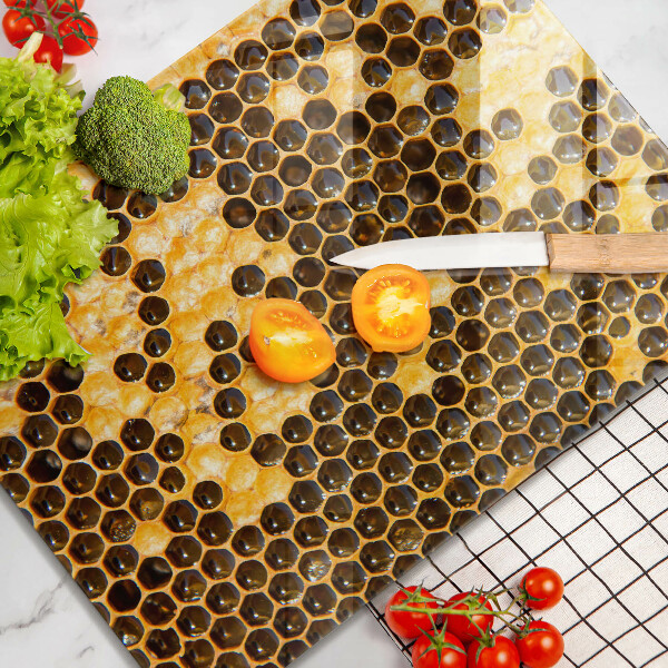 Osłona na ścianę w kuchni Plaster miodu