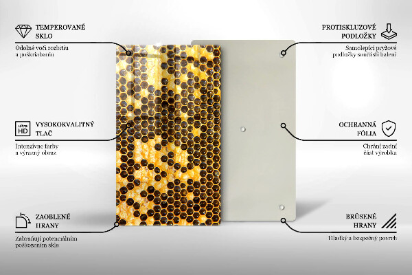 Osłona na ścianę w kuchni Plaster miodu