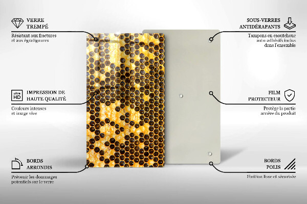 Osłona na ścianę w kuchni Plaster miodu