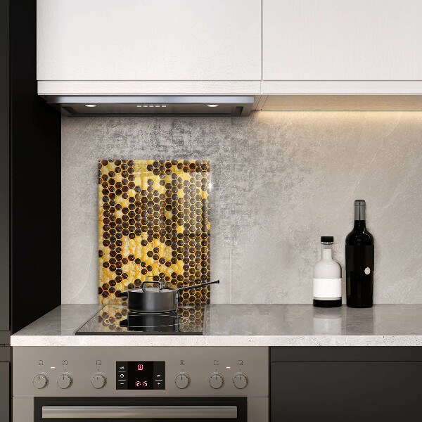 Osłona na ścianę w kuchni Plaster miodu