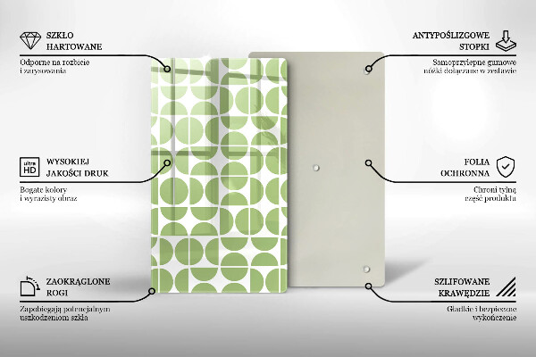 Osłona ściany przy kuchence gazowej Wzór boho kształty