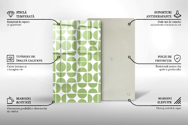 Osłona ściany przy kuchence gazowej Wzór boho kształty