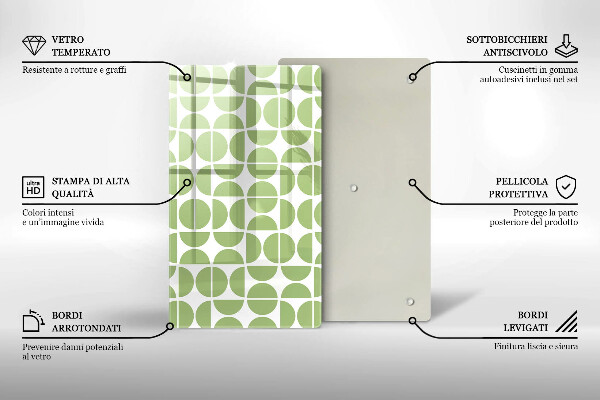 Osłona ściany przy kuchence gazowej Wzór boho kształty