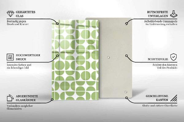 Osłona ściany przy kuchence gazowej Wzór boho kształty