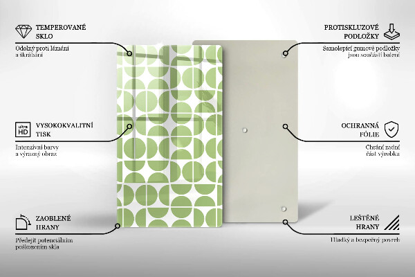 Osłona ściany przy kuchence gazowej Wzór boho kształty