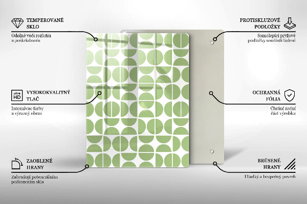 Osłona ściany przy kuchence gazowej Wzór boho kształty