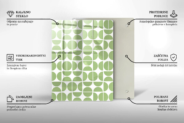 Osłona ściany przy kuchence gazowej Wzór boho kształty