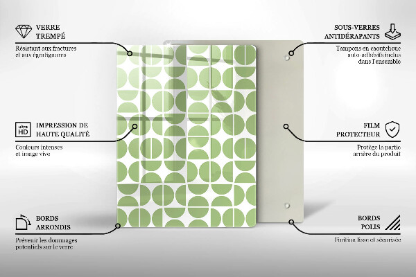 Osłona ściany przy kuchence gazowej Wzór boho kształty