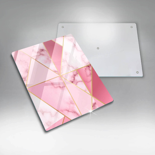 Osłona ściany przy kuchence gazowej Geometryczny marmur