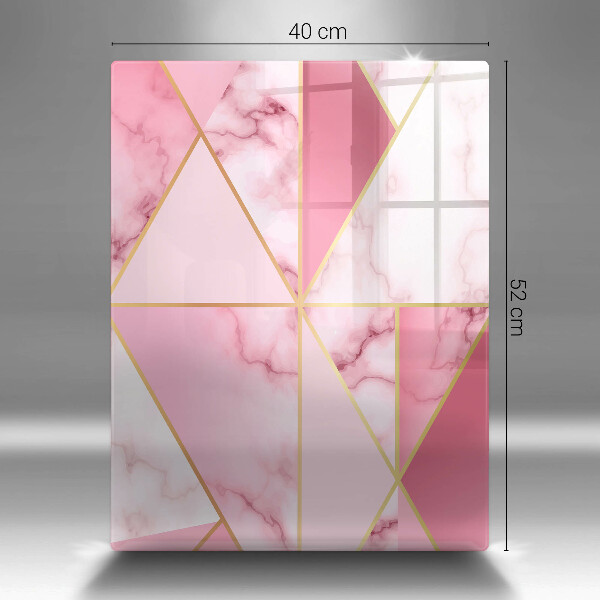 Osłona ściany przy kuchence gazowej Geometryczny marmur