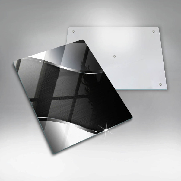 Osłona do kuchni na ścianę Metalowa abstrakcja