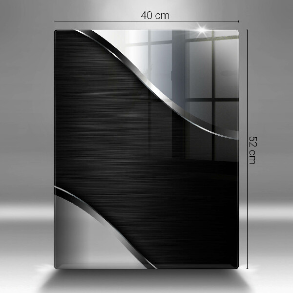 Osłona do kuchni na ścianę Metalowa abstrakcja