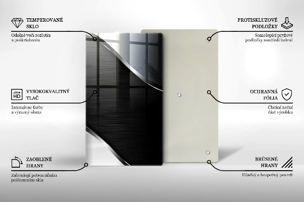 Osłona do kuchni na ścianę Metalowa abstrakcja