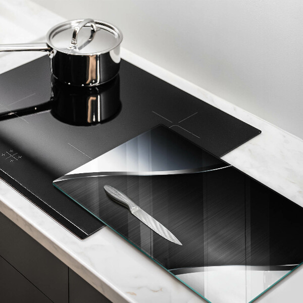 Osłona do kuchni na ścianę Metalowa abstrakcja