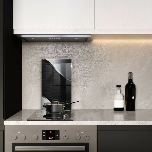 Osłona do kuchni na ścianę Metalowa abstrakcja