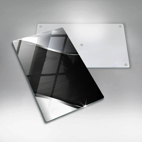 Osłona do kuchni na ścianę Metalowa abstrakcja