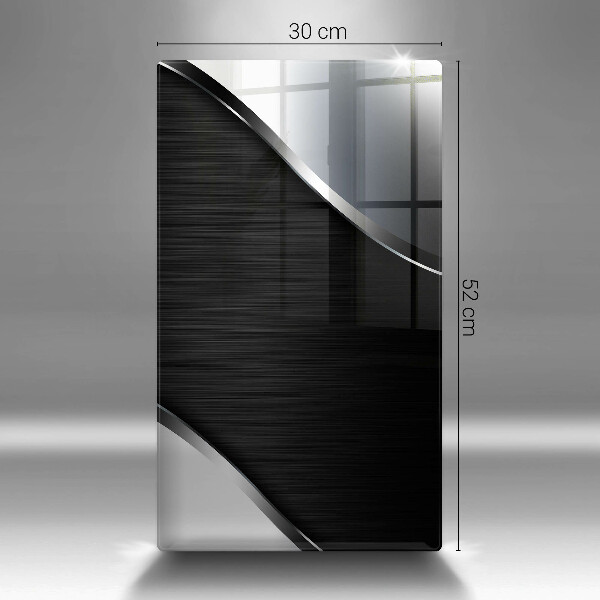 Osłona do kuchni na ścianę Metalowa abstrakcja