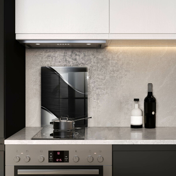 Osłona do kuchni na ścianę Metalowa abstrakcja