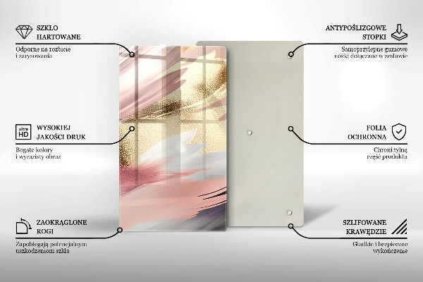 Osłona na ścianę w kuchni Pastelowe plamy