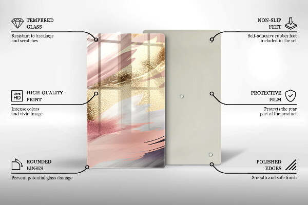 Osłona na ścianę w kuchni Pastelowe plamy