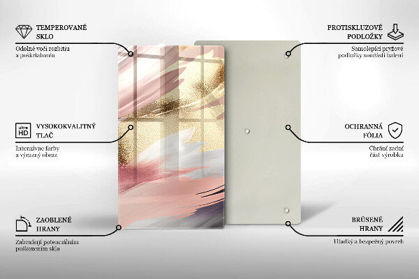 Osłona na ścianę w kuchni Pastelowe plamy