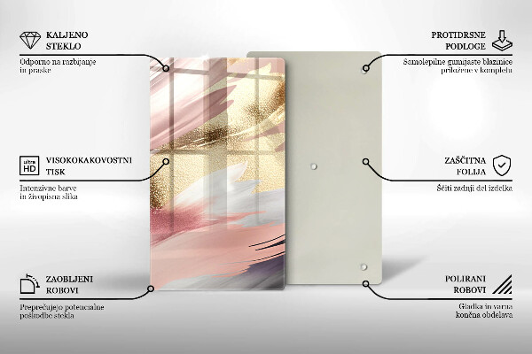 Osłona na ścianę w kuchni Pastelowe plamy