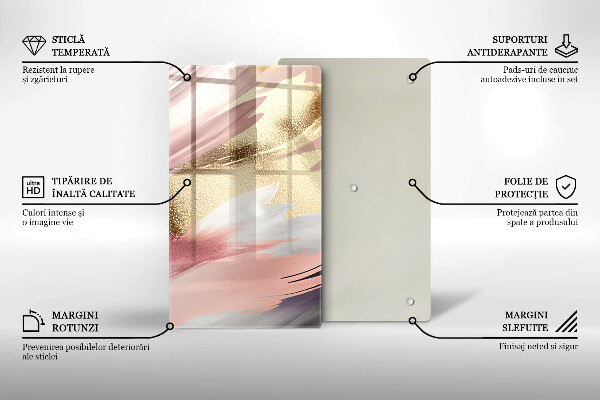 Osłona na ścianę w kuchni Pastelowe plamy