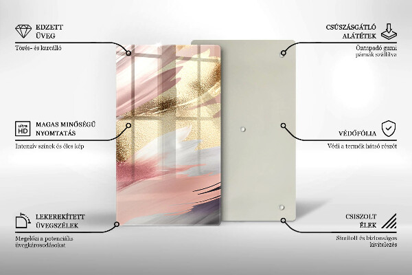 Osłona na ścianę w kuchni Pastelowe plamy