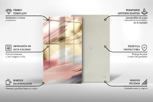 Osłona na ścianę w kuchni Pastelowe plamy