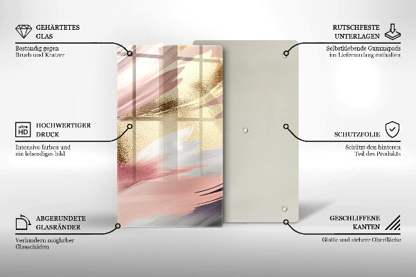 Osłona na ścianę w kuchni Pastelowe plamy