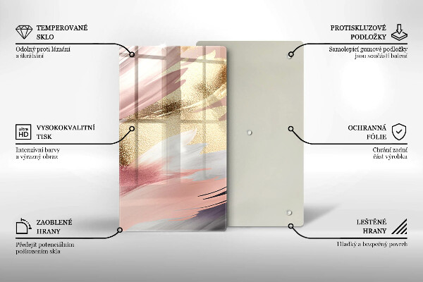 Osłona na ścianę w kuchni Pastelowe plamy