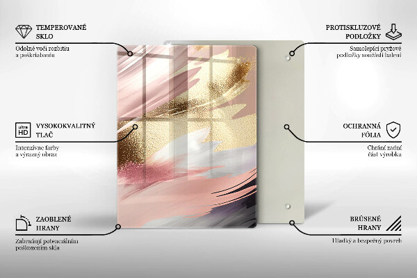 Osłona na ścianę w kuchni Pastelowe plamy