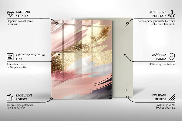 Osłona na ścianę w kuchni Pastelowe plamy