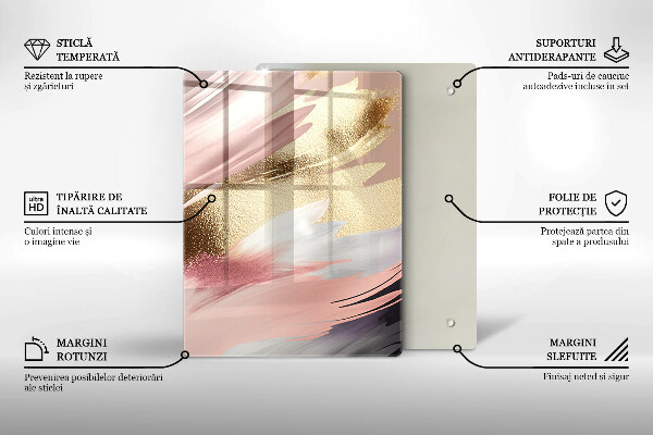 Osłona na ścianę w kuchni Pastelowe plamy