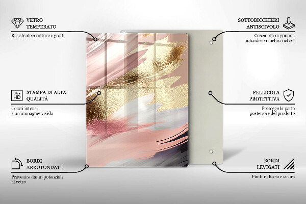 Osłona na ścianę w kuchni Pastelowe plamy