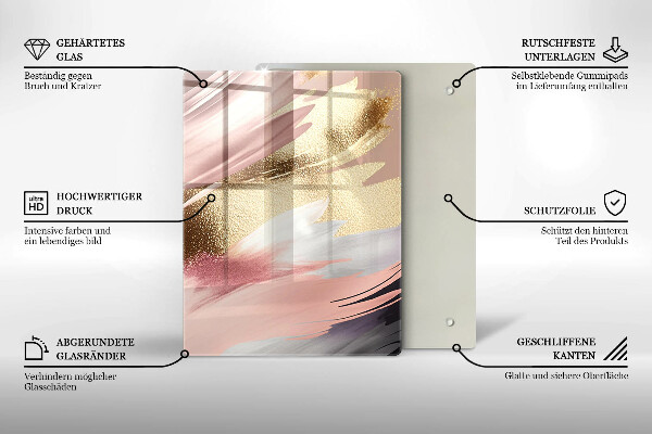 Osłona na ścianę w kuchni Pastelowe plamy