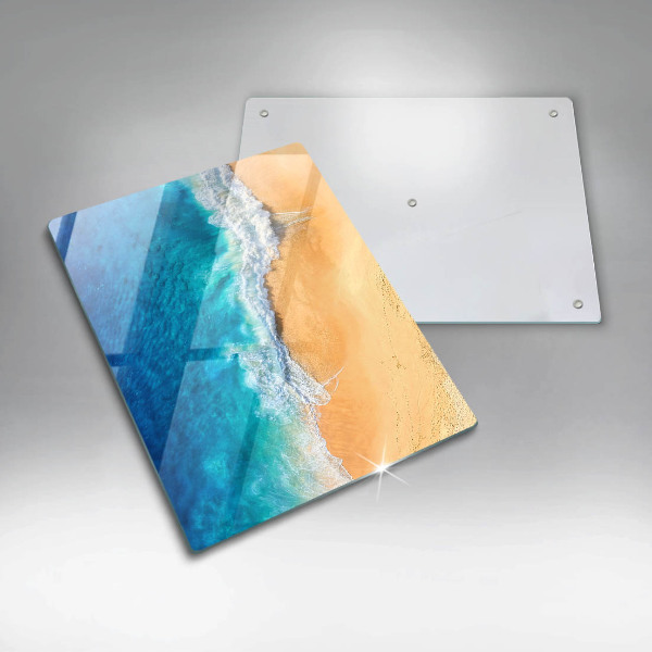 Osłona na ścianę w kuchni Plaża i morze