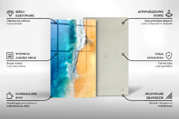 Osłona na ścianę w kuchni Plaża i morze